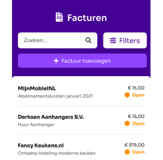 Linkly invoices mobile